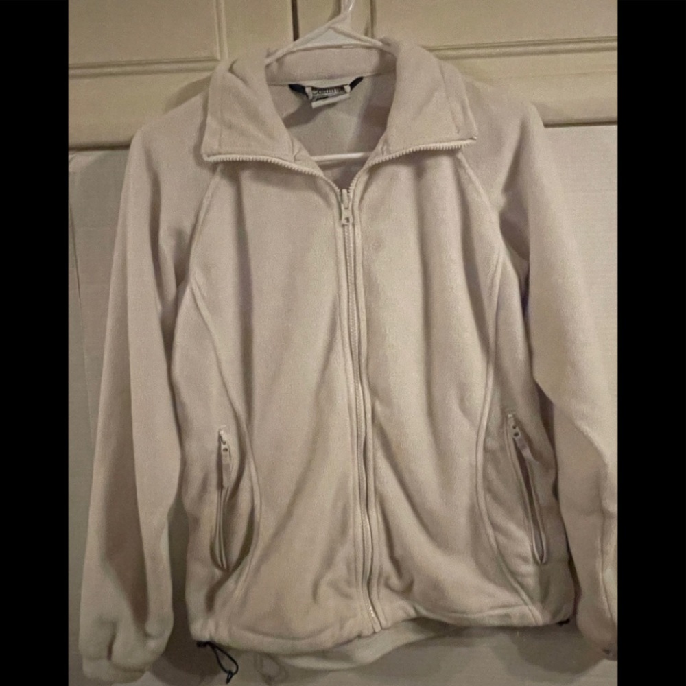 Columbia Fleece Jacket White Women’s Size Small